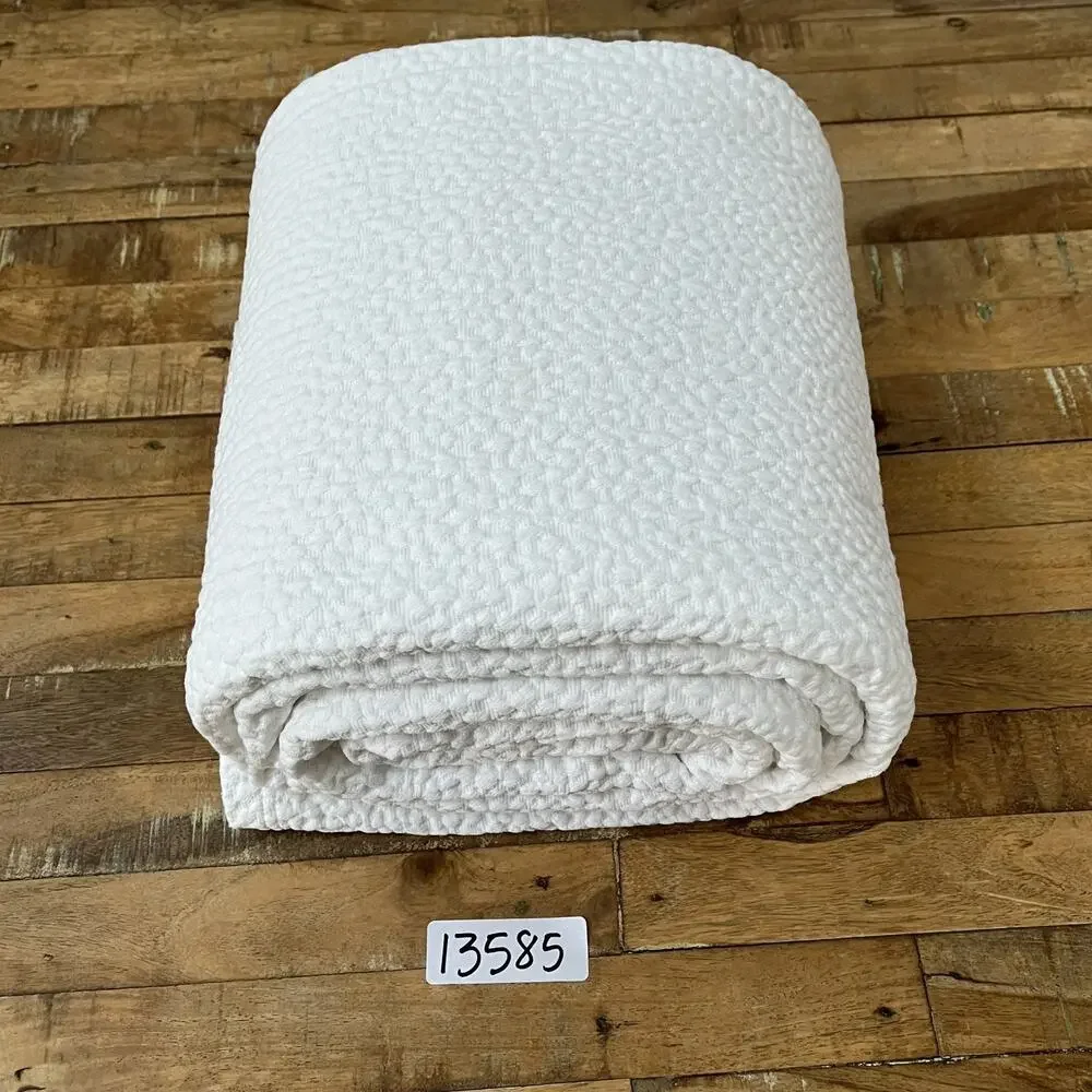 Barbara Barry Matelasse Ivory Coverlet 92
